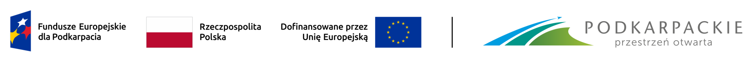 Fundusze Europejskie dla Podkarpacia, Rzeczpospolita Polska, Dofinansowane przez Unię Europejską, Podkarpackie
